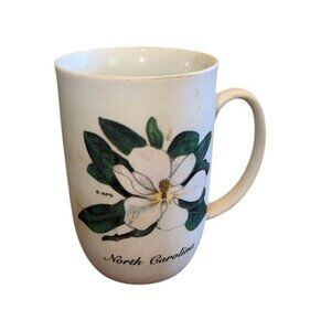 North Carolina Souvenir Mug With Magnolia Design